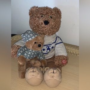 Blip Toys Teddy ⚠️ BEAR Father & Son 15" Talking Toy Rare read below 👇